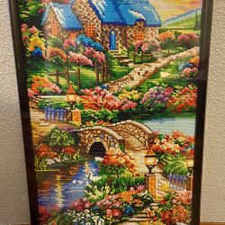 Handmade Bead Embroidery Wall Art