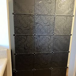 Plastic Closet Storage Shelves with Doors