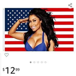 Nicki Minaj American Flag Salute Flag 