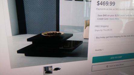 Rotating coffee table