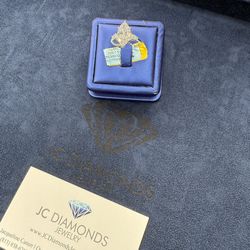 Ring Marquis Lab Diamonds /gold 14k 