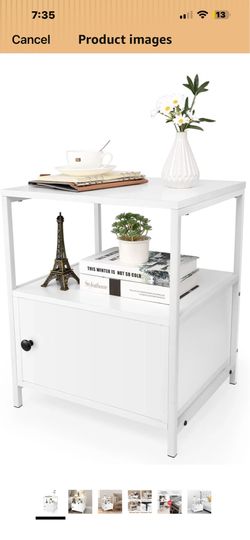 White end table
