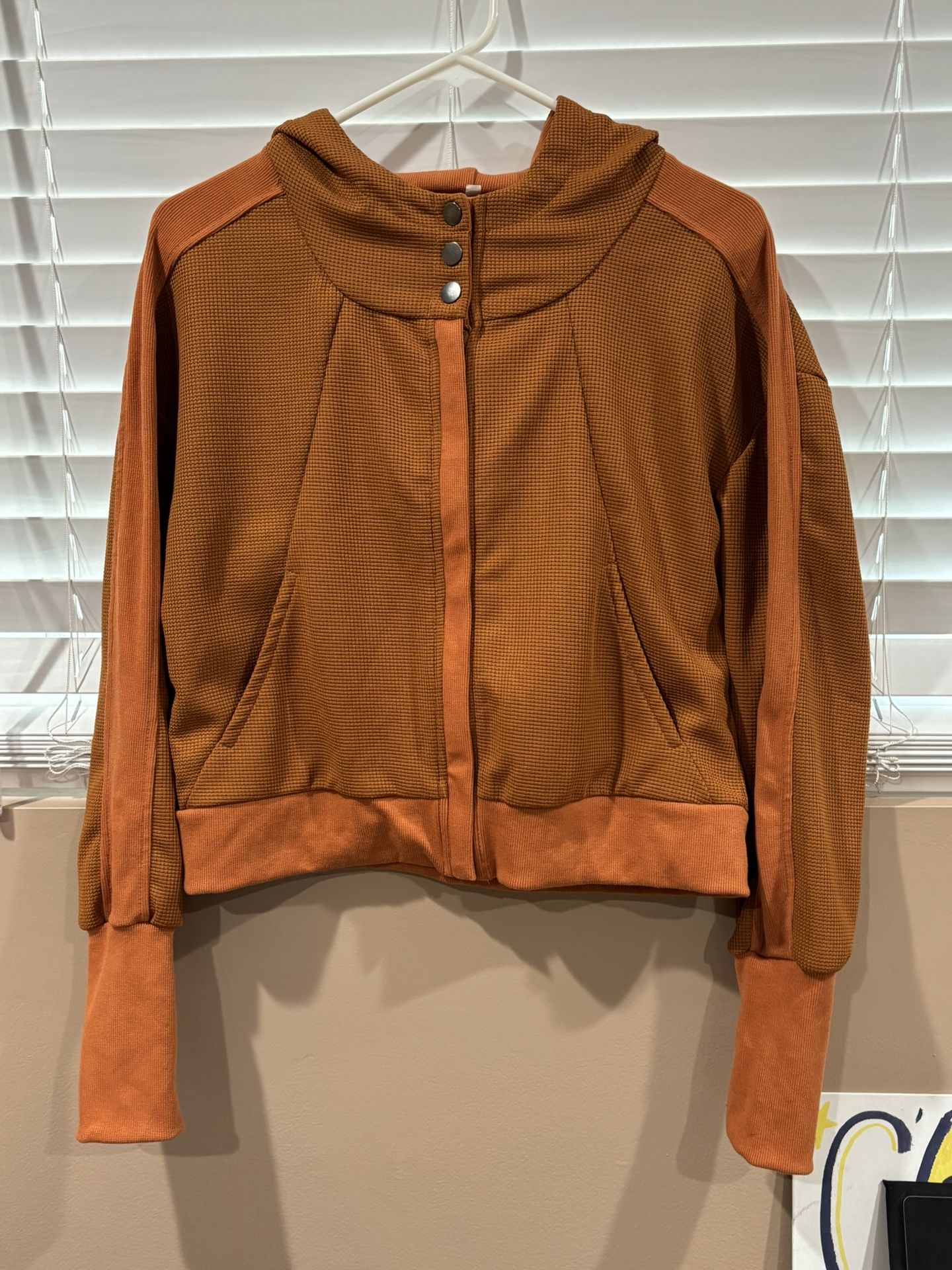 Corduroy Knit Jacket Zip Up Hoodie