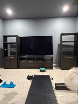 Media Stand and Bookshelf’s Combo