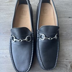 Bruno Magli “lane” Horse Bit Driving Loafers Men’s Size 10.5 Black