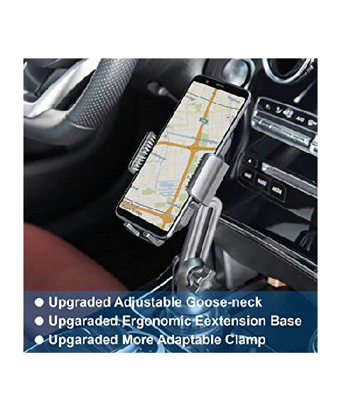 Car Cup Holder Phone Mount Adjustable Gooseneck for car