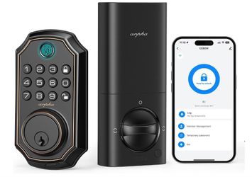 Arpha WiFi Keypad Lock with Fingerprint – Smart Lock