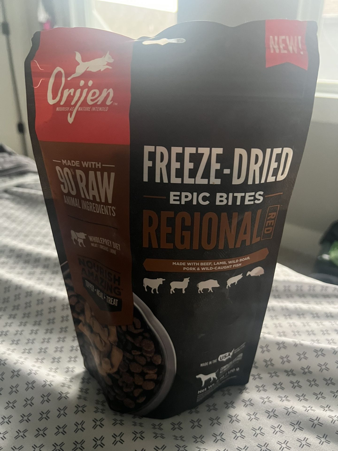Orijen Regional Red Freeze Dried Epic Bites 6oz Dog Food Brand New!!