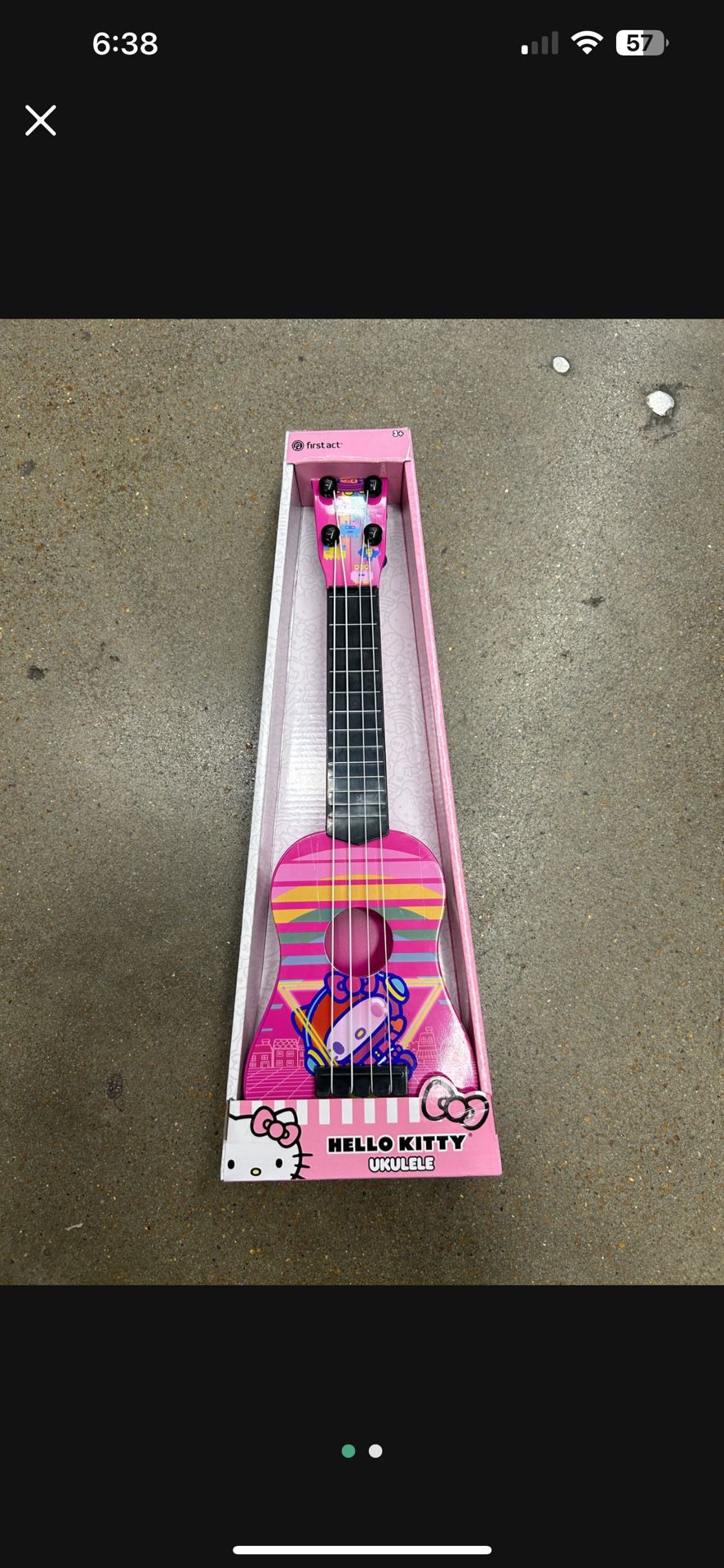 NWT hello kitty ukulele 