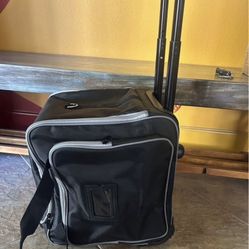 New Black Rolling Cube Bag. Adjustable Handles. 