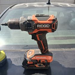 RIDGID
18-Volt Lithium-Ion Cordless Brushless 1/2 in. Compact Hammer Drill Kit with (2) 2.0 Ah Batteries, Charger