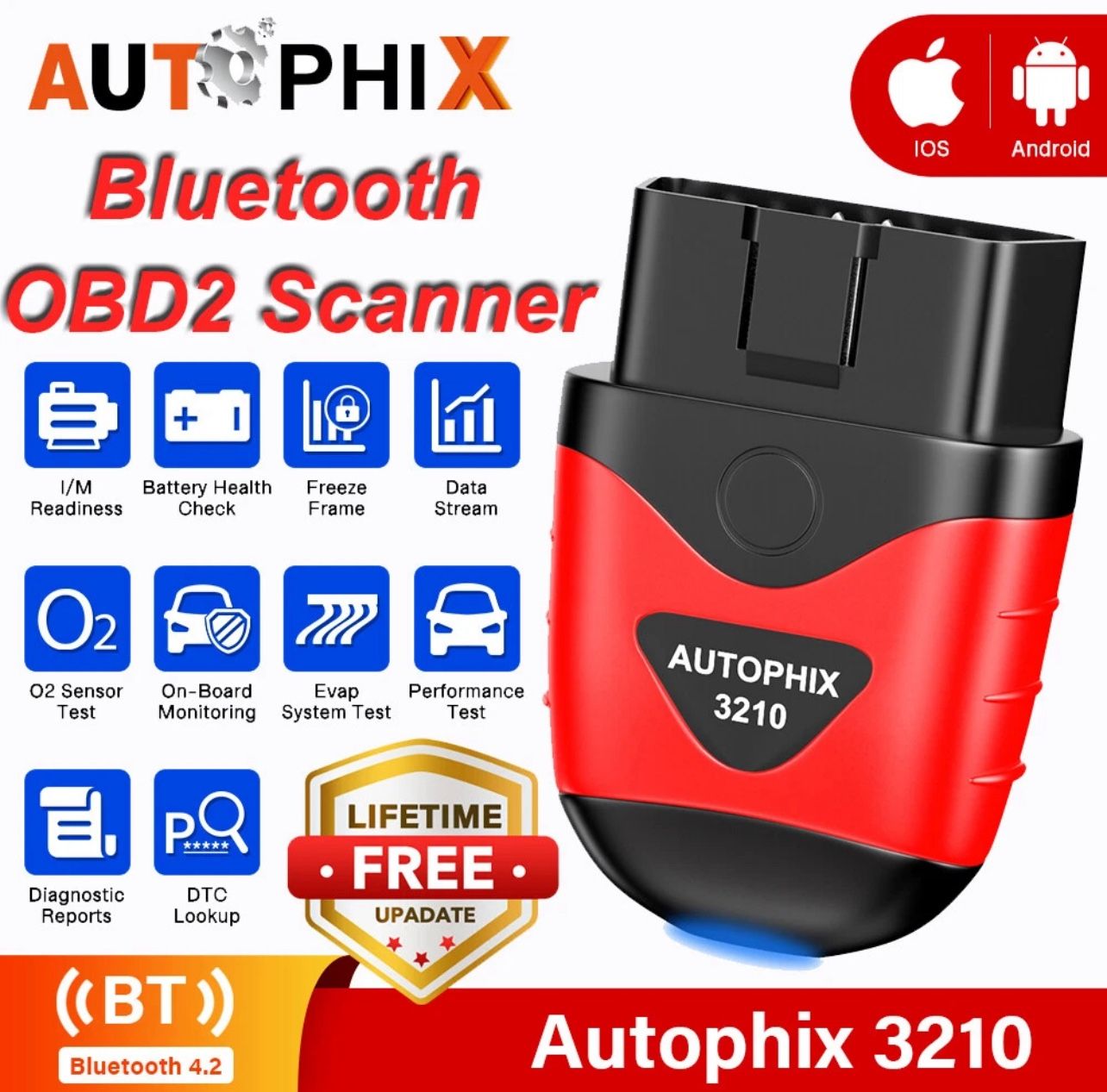 Bluetooth Universal Car OBD2 Scanner Code Reader Diagnostic Tool. Brand new