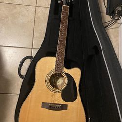  New Mitchell Acoustic Guitar W/Case