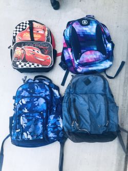 Backpacks for boys and girls! All four for $30