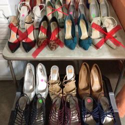 High Heel  Shoes Size 8 - 8.5 …. $10 each 