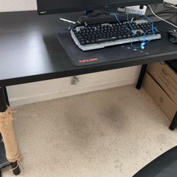 Desk and chair，used for a year