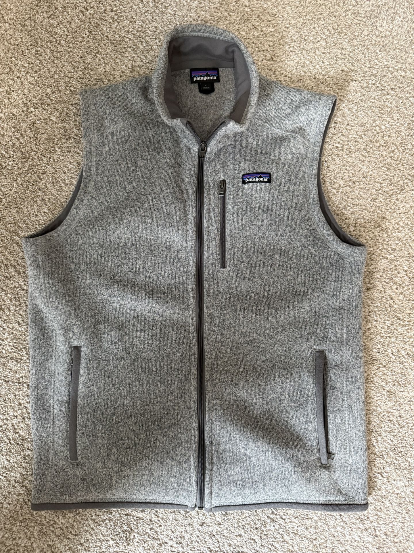 Patagonia Men's Size Large Sweater Fleece Vest Full Zip Outdoor