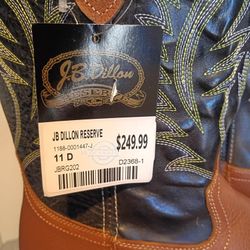 JB Dillon Reserve BOOTS SZ. 11