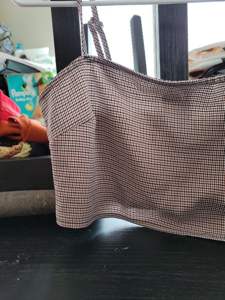 Checkered Crop Top