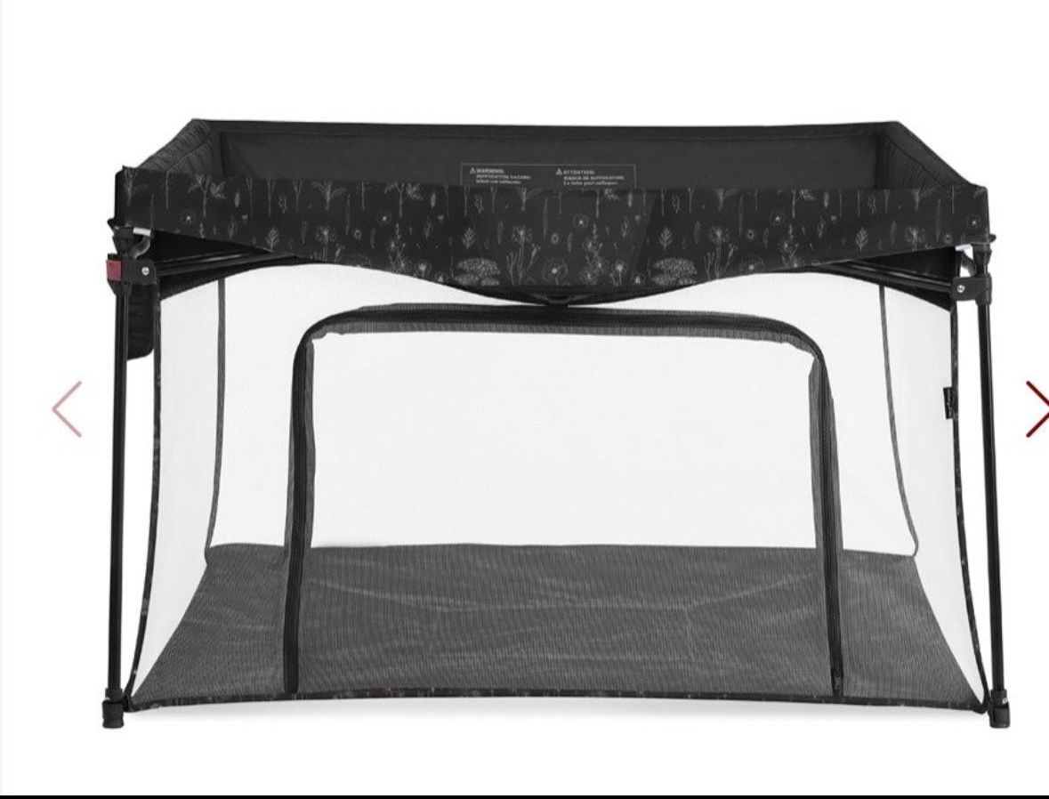 Dream On Me Ziggy Square Baby Playpen In Black, Easy Set Up And Lightweight, Breathable Mesh Walls, Playpen For Babies And Toddlers Playpen Black Ope