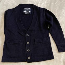 (FRENCH TOAST) Black - Size 4 - School Wear Boys Toddler Cardigan  / Jacket 