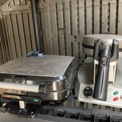 Waffle Makers   And George Foreman’s Grill $15 each 