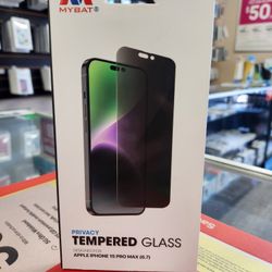 iPhone 15 Pro Max Privacy Screen Protector | With Installation 
