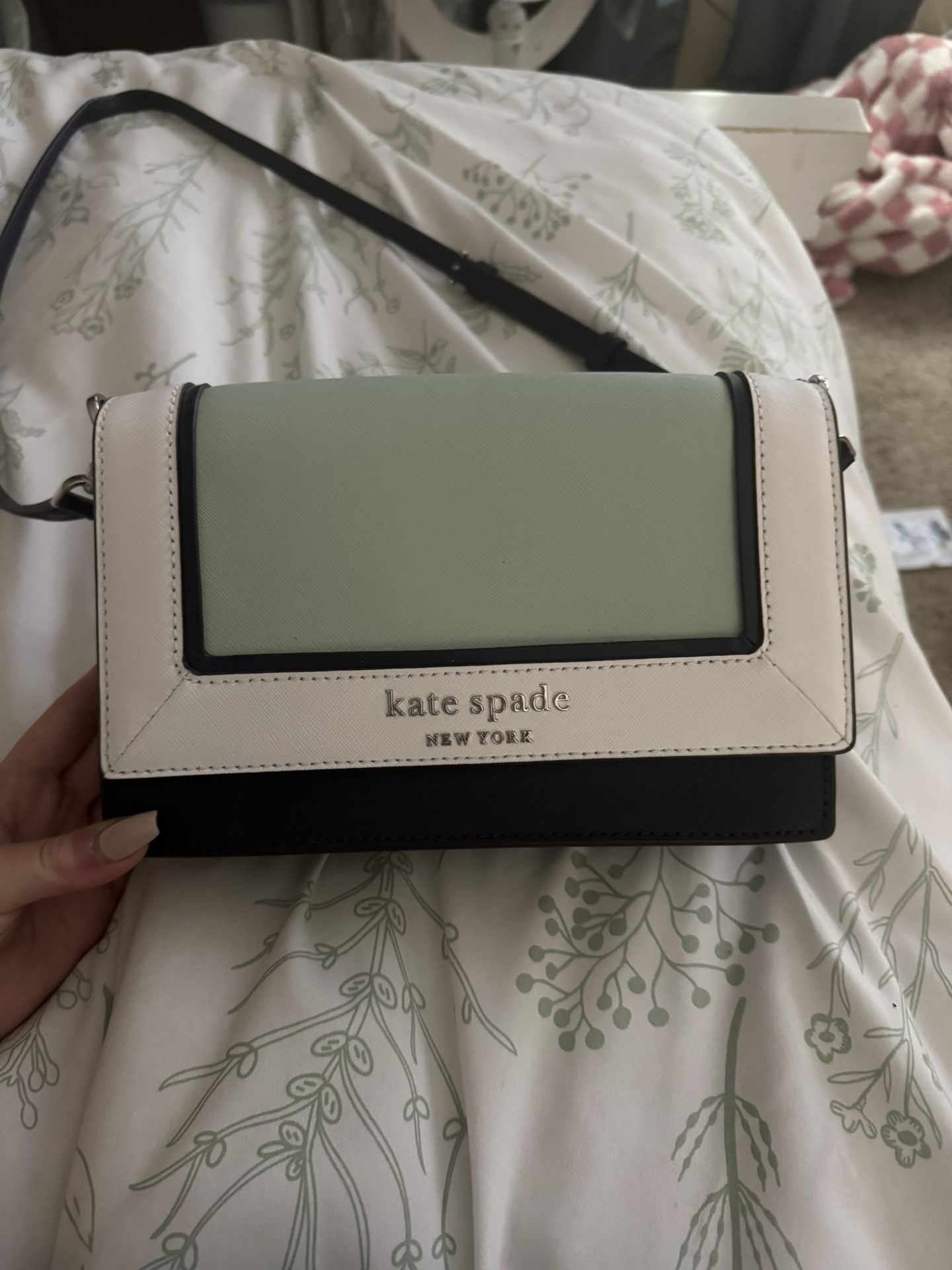Kate Spade Cameron Colorblock Convertible Crossbody Bag Clutch Tote Multicolor.
