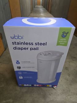 Ubbi Stainless Steel diaper pail
