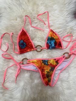 New os tye dye bikini y2k festival rave outfit raver boho swimsuit trippy Hippy