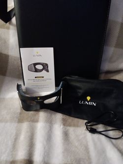 LUMIN EYE MASK, NEW OPEN BOX. MISSING STRAP FOR MASK. WORKS GREAT!