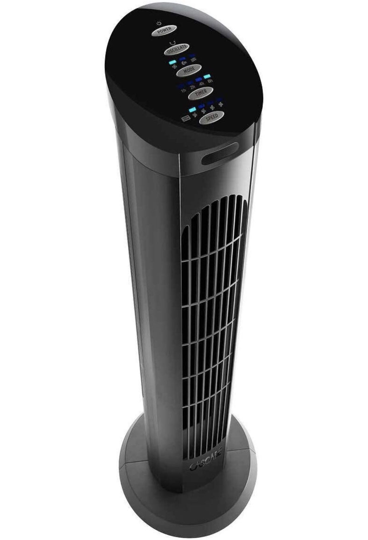 NEW ARRIVALS Cascade 40" 4-Speed and 3 Unique Wind Modes Oscillating Tower Fan with Remote Control