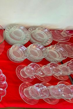 Vintage Arcoroc Tempered Glass DinnerWear Set