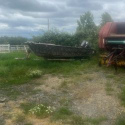 Boat Motor And Trailer 