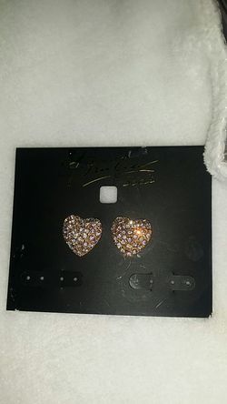 Heart Crystal Earrings By : THALIA SODI # 22-15