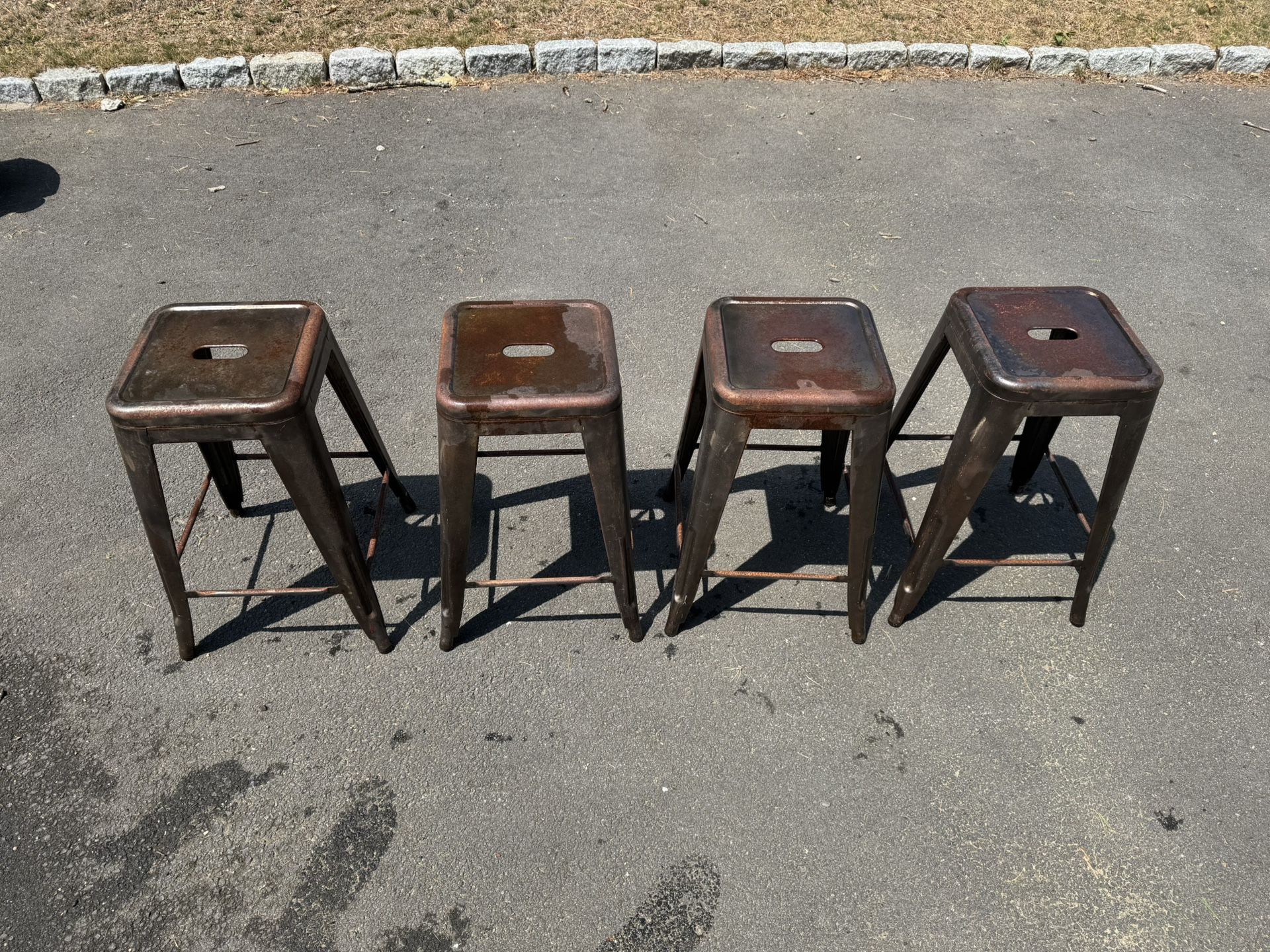Metal Stools Rustic X4