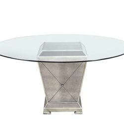 Zgallerie Dining Tables | Borghese Mirrored Glass Round Dining Table