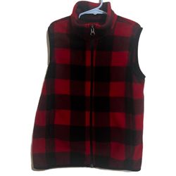 Flannel Polar Fleece Vest 