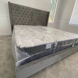 Queen Size Bed Frame With Mattress Included