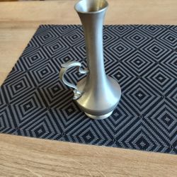 Vintage Pewter Bud Vase 