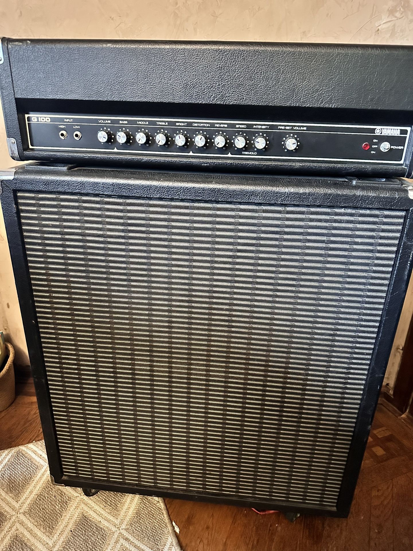 Yamaha G100 Amp And Yamaha J140S(412S) Speaker