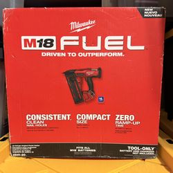 MILWAUKEE NEW M18 FUEL ..16 Gauge Angled NILER  #2841-20 Tool Only 