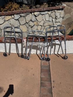 Walkers with wheels
