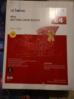 42in Rattan-look Sleigh