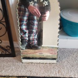 "Rosette-Style" Art Deco Wall Mirror