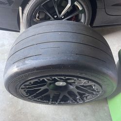 Forgestar F14 Satin Black Beadlock Rear Wheels W/ Tires