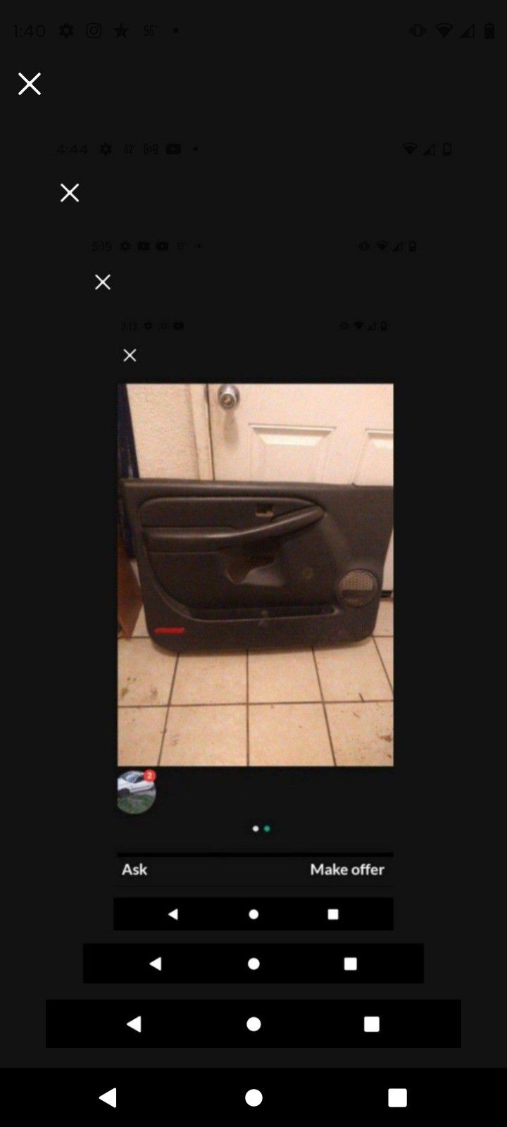 2000 Chevy Silverado Door Panel