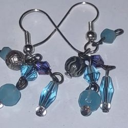 Silver & Blue Earrings 