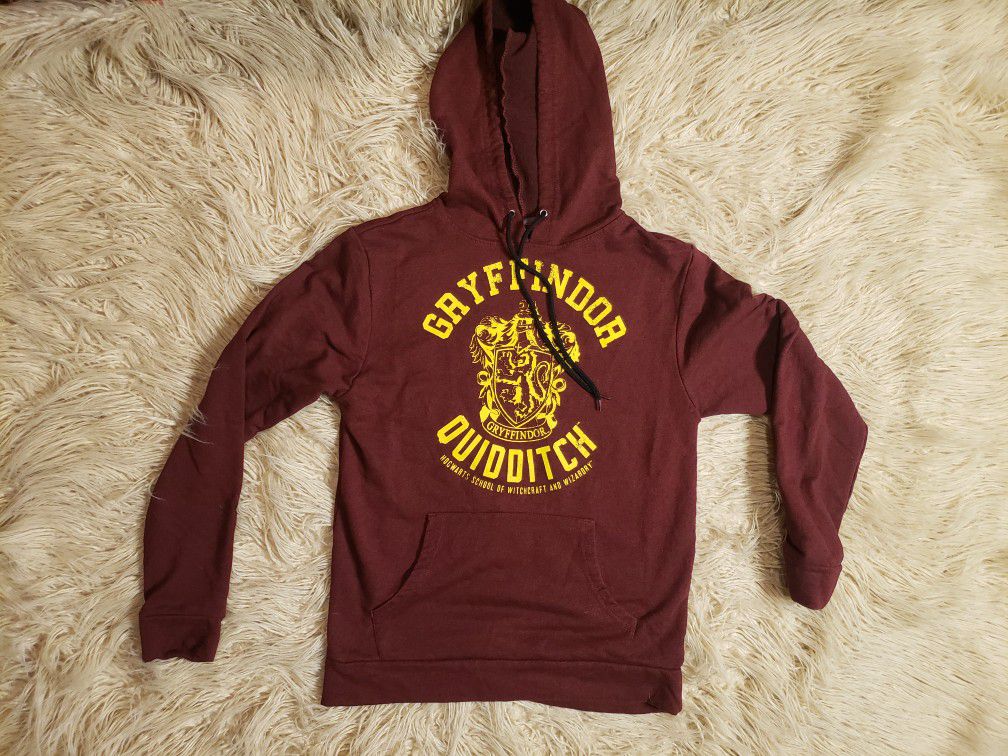 Harry Potter Men's Gryffindor Quidditch Sweatshirt Pullover Hoodie Size Small 