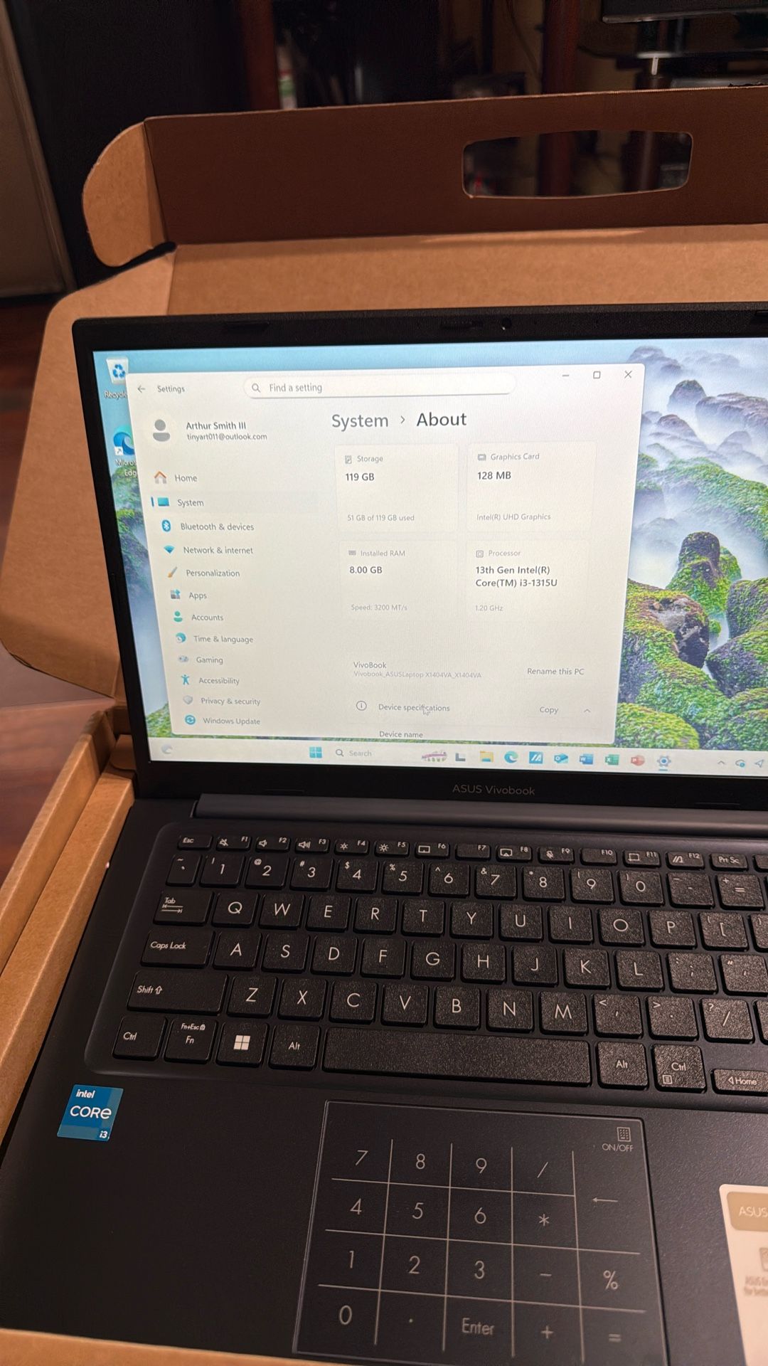 New Open Box ASUS X1404V